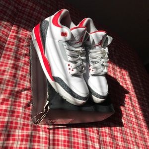 Jordan fire red 3’s